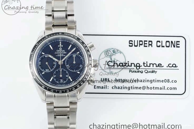 0414 Speedmaster Racing Master SS HKF Best Edition Black Dial on SS Bracelet A Versatile 7810